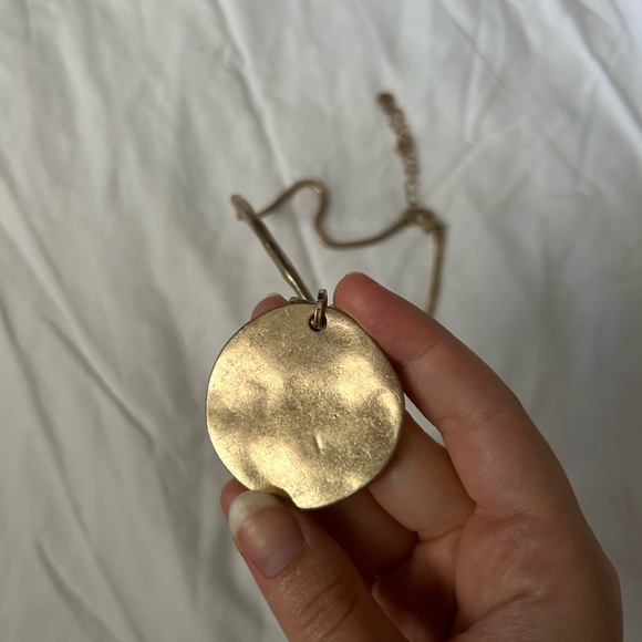 Eclectic hand crafted gold statement necklace - Picture 4 of 4